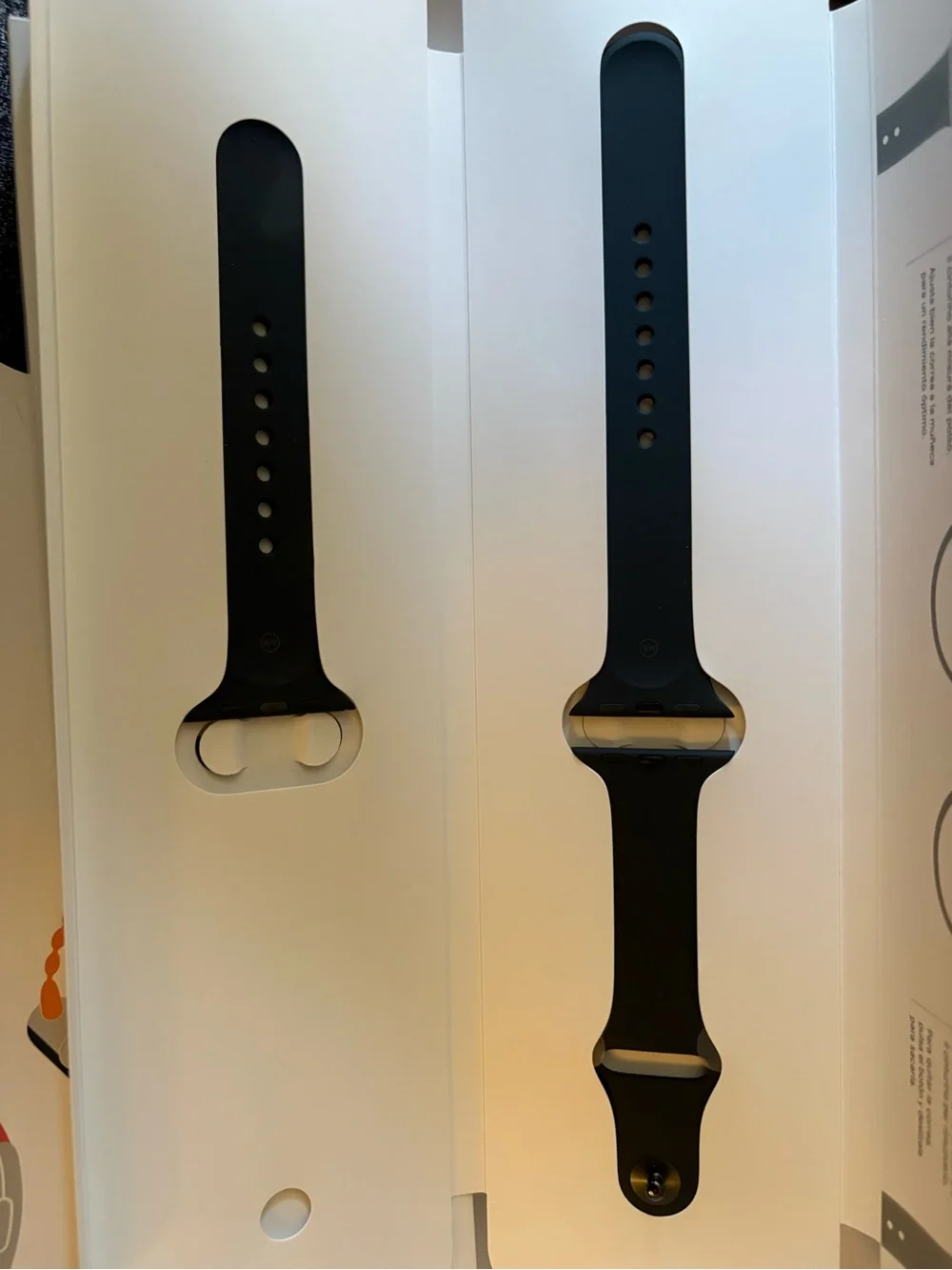 Apple Watch Series 3, 38mm with Black Silicone Sport Band